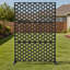 Paravent d'extérieur en métal, panneau de séparation décoratif autoportant 72 "x 47" pour patio, jardin et terrasse