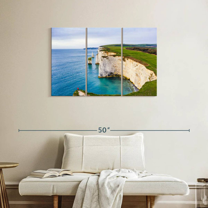 Gillard Old Harry Rocks Cliffs, 24" H x 38" W