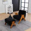 Upholstered Armchair with Footstool-488585401-503314700