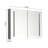 40In. W X 30 In. H LED Large Rectangular Aluminum Alloy Surface Mount Medicine Cabinet With Mirror