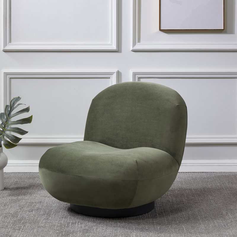 Portsmouth Slipper Chair, Olive Green