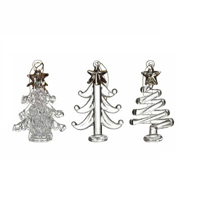 6cm Glass Hanging Figurine Ornament