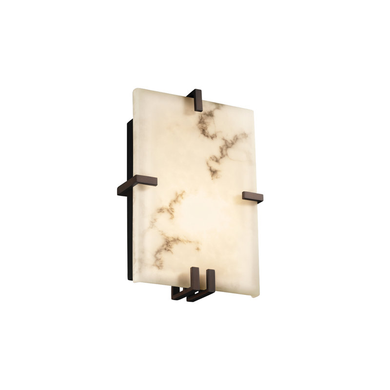 Applique murale 1 lumières Aleynah, Bronze foncé