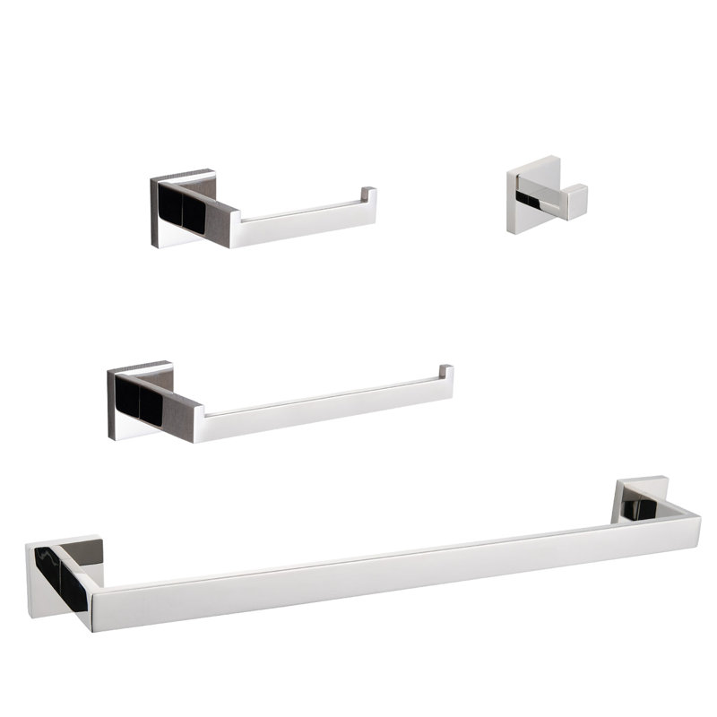 Bathroom 4 Hardware Mix - Scratch- Material, Corrosion Prevention, Modern Aesthetic, Quick Setup Compilation Quality Material Used, Scratch And Resistance , Aesthetic Achieved, Effortless Done