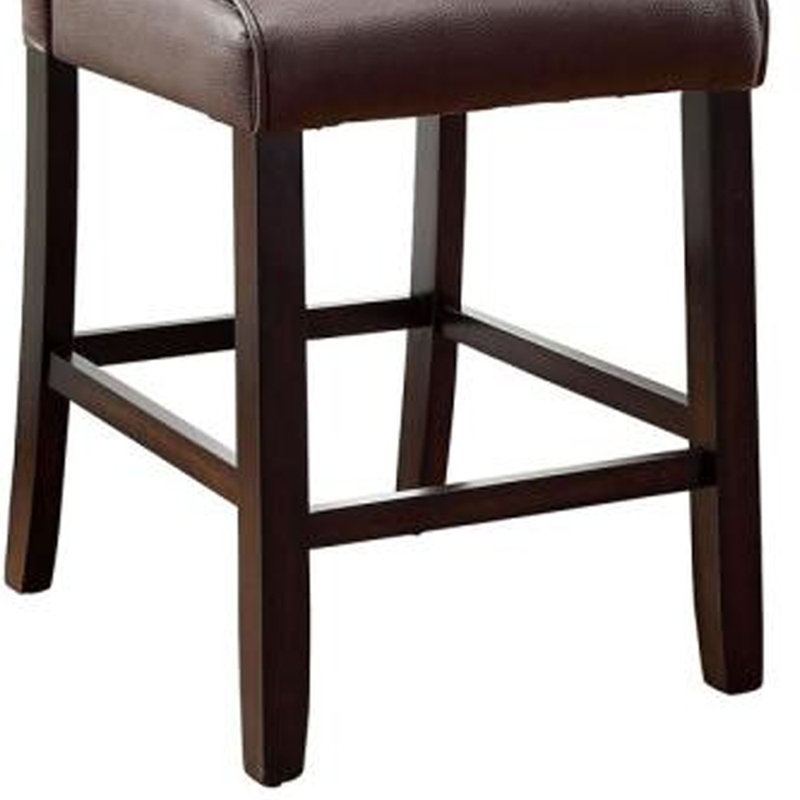 Chaise d’appoint en lin brun Lianna