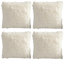 Ensemble de 4 housses de coussin en fausse fourrure II-63064332-63064323