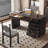Nut-brown Rectangular Solid + Manufactured Wood with 6 drawers desk-109310389