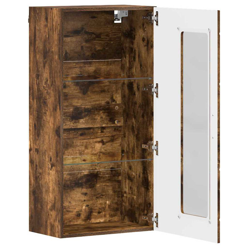 Rectangle Accent Cabinet, Smoked Oak