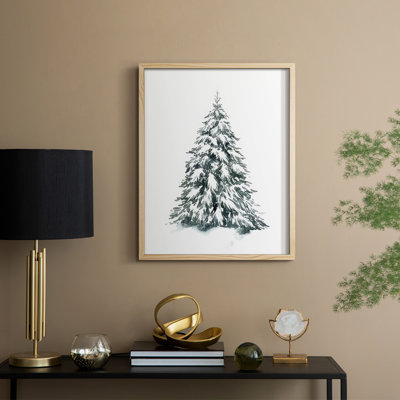 Épinette bleue II, reproduction encadrée - bois massif