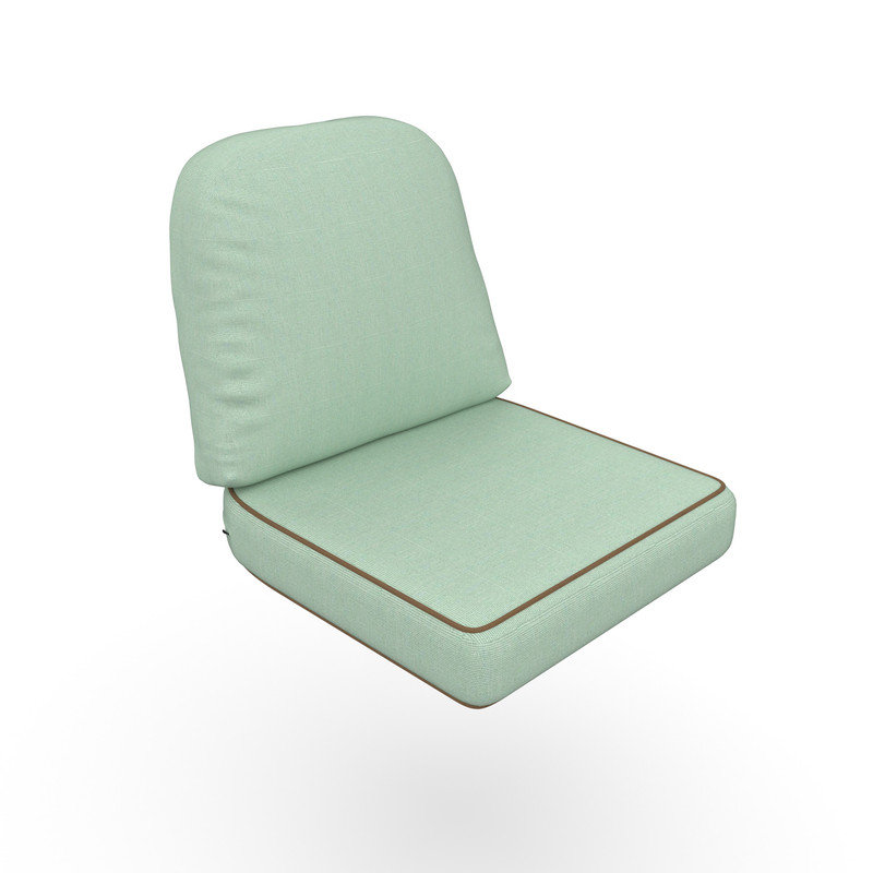 Coussin Sunbrella intérieur / extérieur à assise profonde, Tissu spa