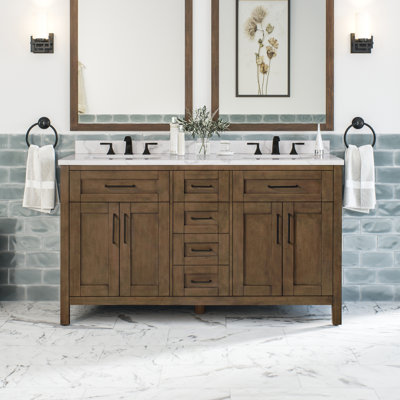 Tahoe 60" Double Bathroom Vanity Set