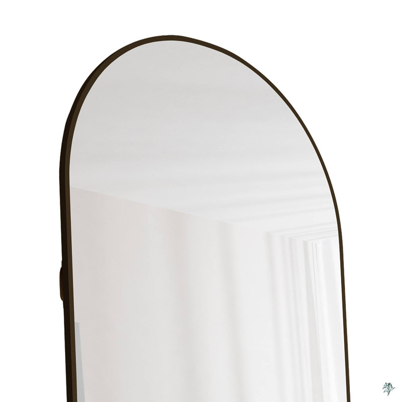 Keimon Mirror, 64.9" H x 23.2" W, Black