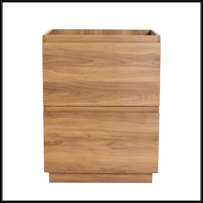 Meuble-lavabo 24 po avec double tiroir 24 po, 24", Brun