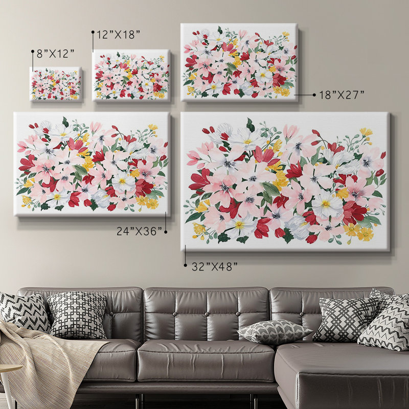 Spring Bliss III Premium Gallery Wrapped Canvas - Ready to Hang, 32" H x 48" W