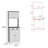 Tampa Kitchen Pantry With Drawer And 2 Cabinets-2031377908