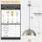 2-Light 16 Inch Brushed Nickel Dome Pendant Light for Kitchen Island, Dining Room-115827986