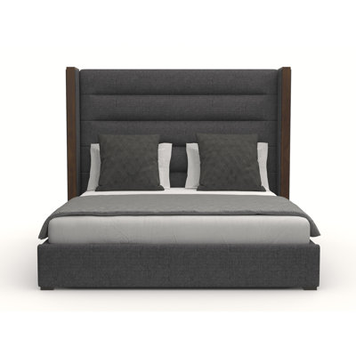 Ally Upholstered Wingback Bed