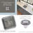 Brightwork Square Hammered Stainless 16.5" L x 16.5" W Bar Sink