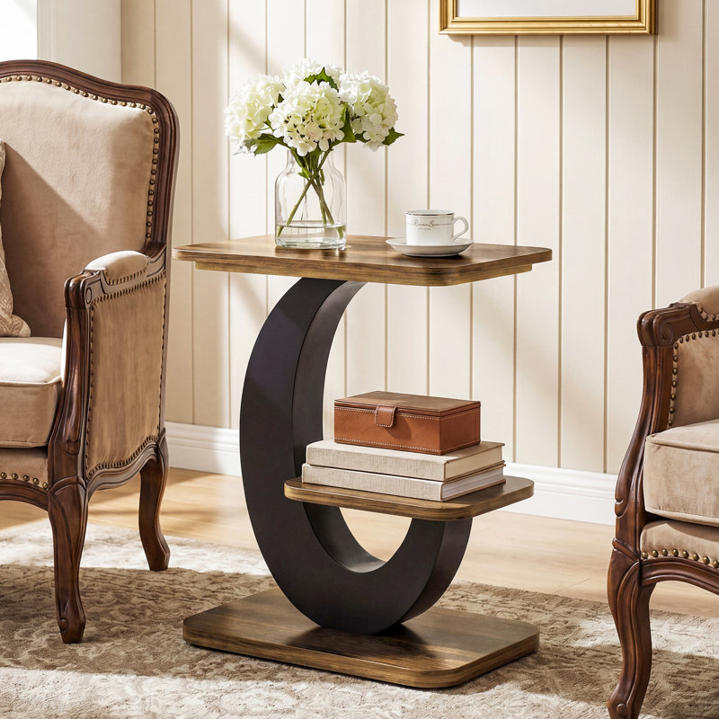 20.47''Arc-Shaped Side End Table