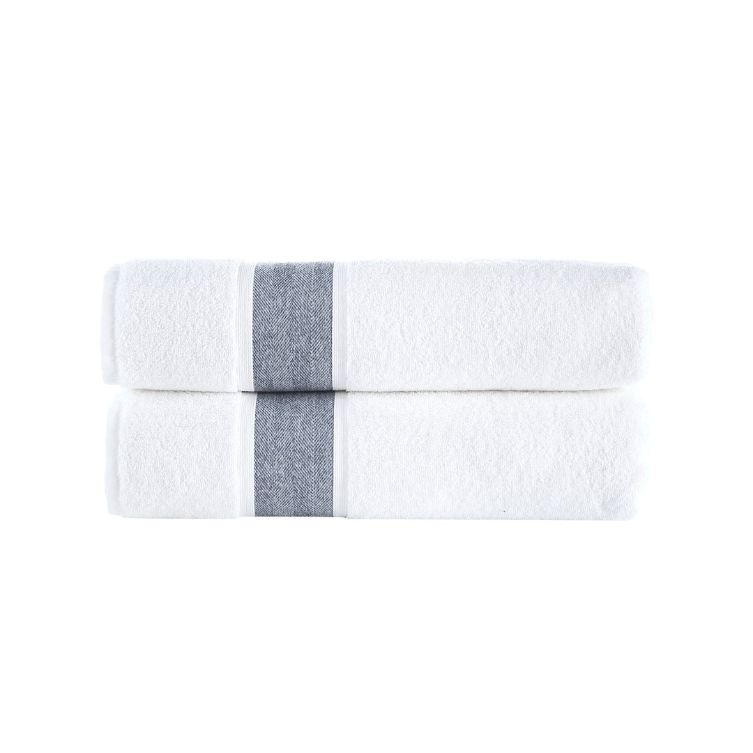 Turkish Cotton Bath Sheet (Set of 2) Brooks Brothers 