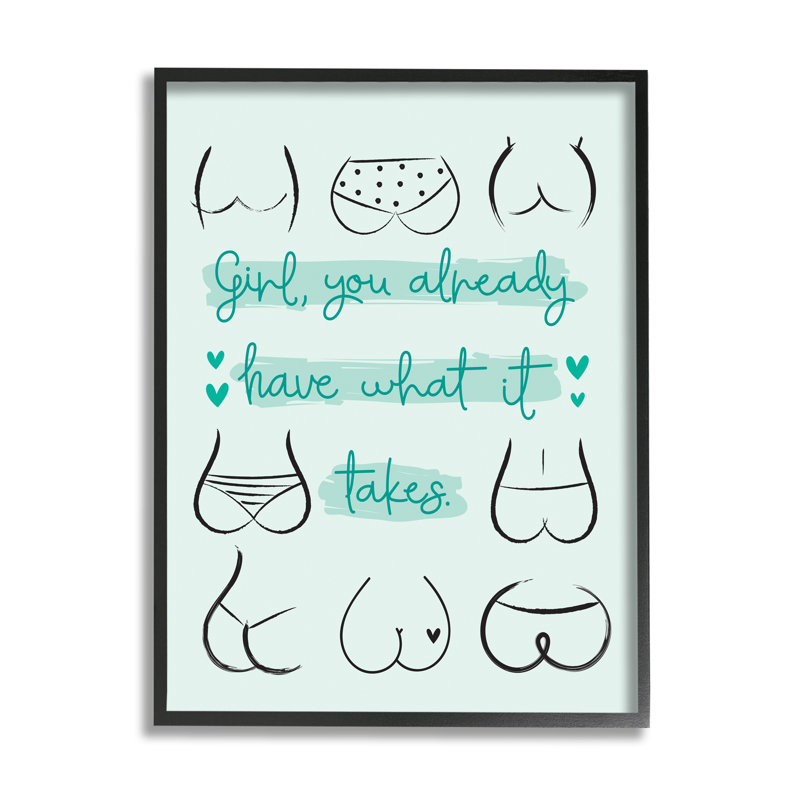 «You Have What It Takes», impression sur toile, H 11 po x l 14 po, Giclée encadrée noir minuit
