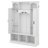 Hall Tree With Adjustable Shelves & 7 Hooks, Entryway Organizer, Shoe Cabinet & Storage Bench, Dual Side Cabinets-1104733075