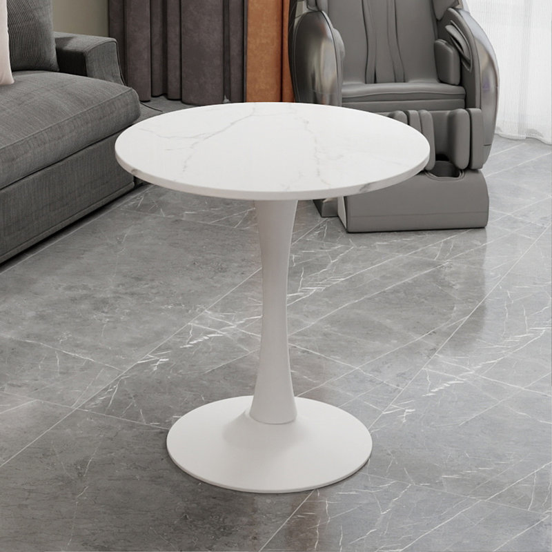 Table basse 27,6 po Mid-Century, Blanc