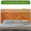 Cadre de lit en bois massif Gonsoulin avec tête de lit ajustable / Lit plateforme à motifs artisanaux-868083592-1052866725