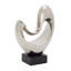 Sculpture décorative en forme de cœur en polystone avec base noire-20525833