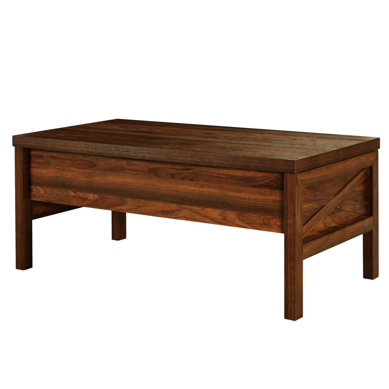 Table basse à plateau relevable, table basse, table de salon avec rangement