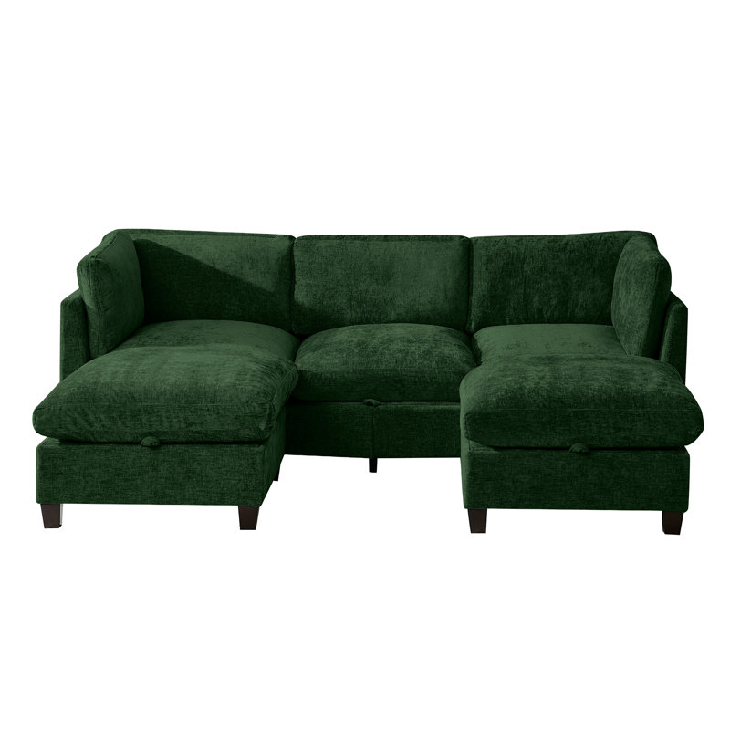Canapé modulaire 96,5 "pour le salon, Vert