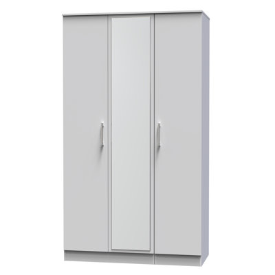 Beraud Tall Triple Mirror Wardrobe