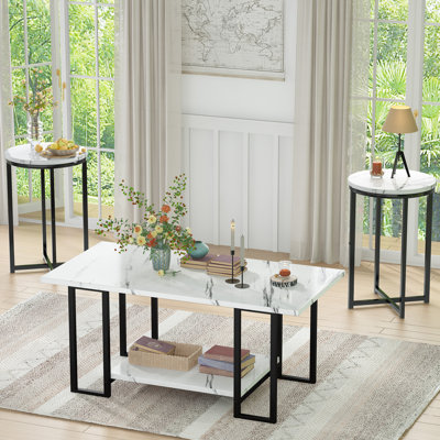 Keiondra 3 - Piece Living Room Table Set by Wrought Studio
