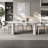 Modern White Oval Marble Dining Table-102533549