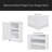 Bathroom Cabinet Triangle Corner Storage Cabinet With Adjustable Shelf Modern Style MDF Board-1255846803