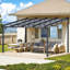 Pergola rétractable avec toit réglable-111706474
