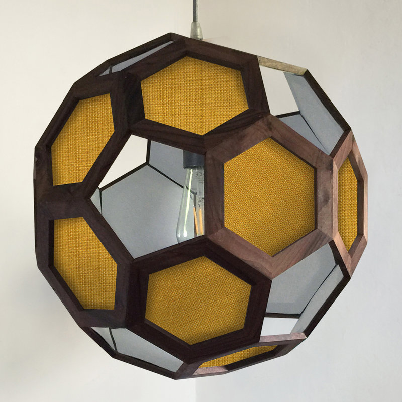Chevalier 1 - Light Oil Pendant, Walnut/Yellow