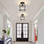Luminaire plafonnier semi-encastré à 1 lumière en verre moderne Coletti pour salle à manger, salon, chambre à coucher, couloir, entrée, cuisine-1139492203