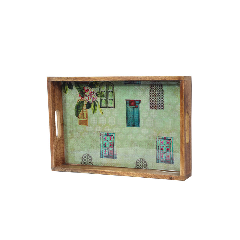 Plateau en bois - ensemble de 3