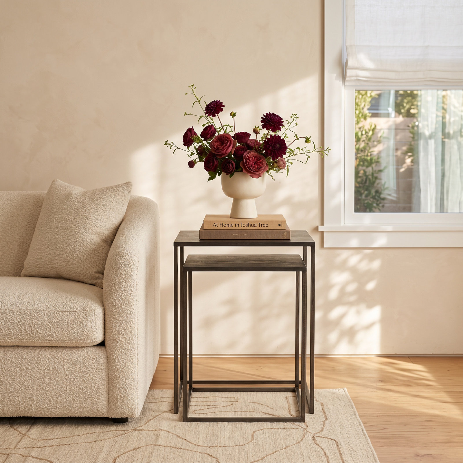 Fraley Nesting Tables with Iron Top