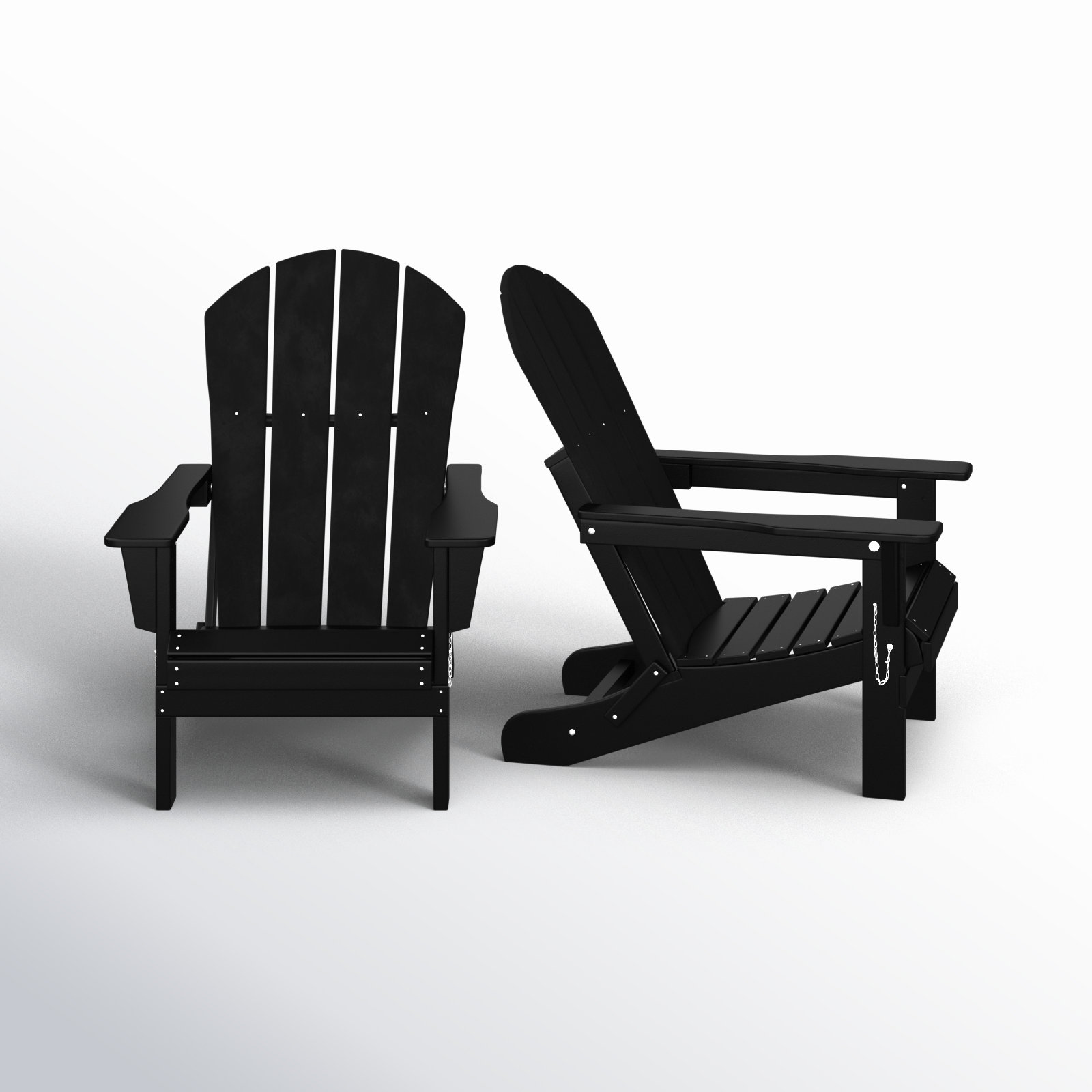 Laguna Foldable Outdoor Adirondack Set (Set of 2) | Birch Lane
