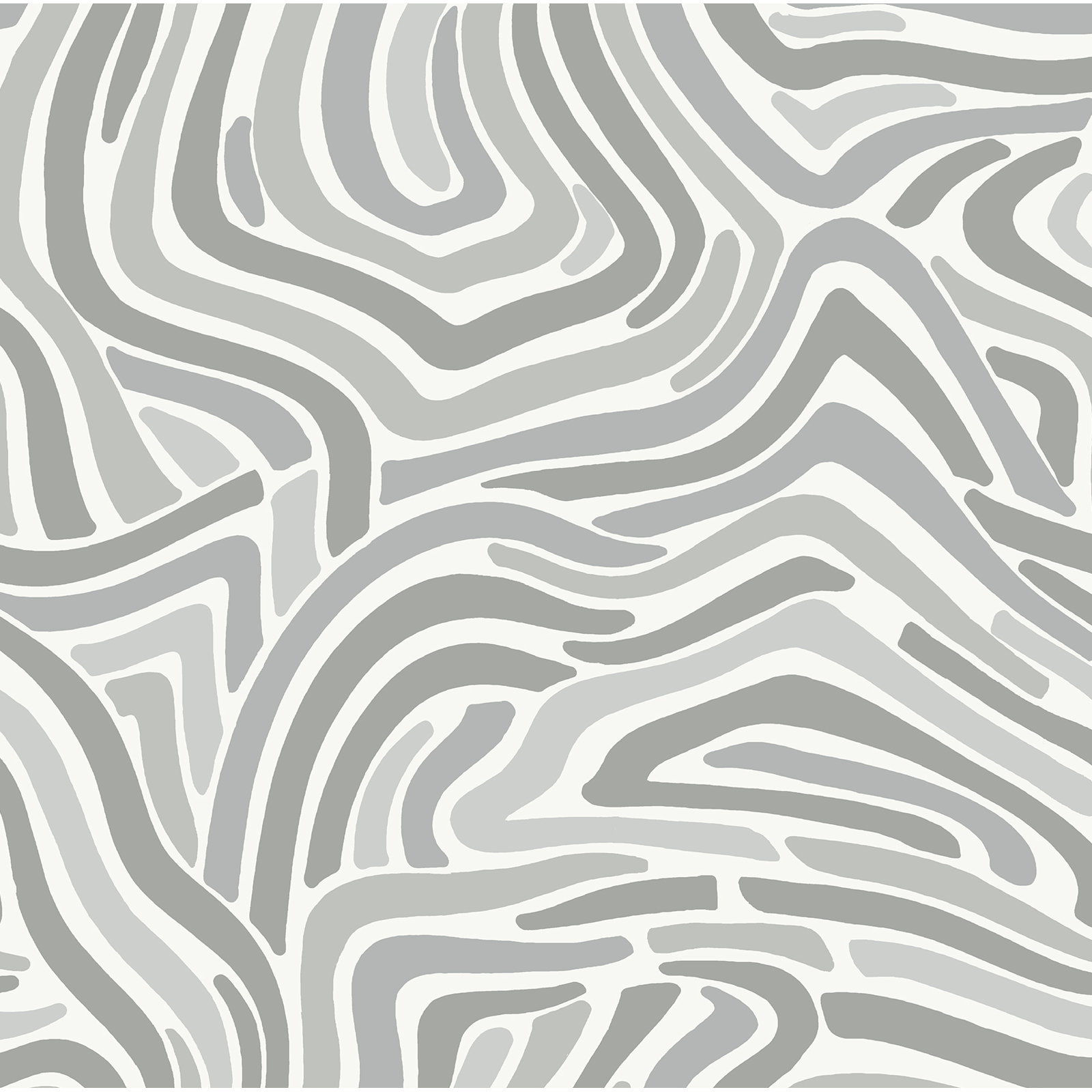 Rumley Mid-Century Peel & Stick Geometric Wallpaper, Gray