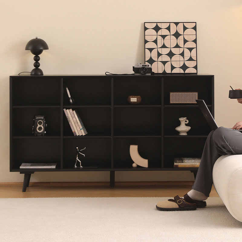 Bibliothèque légère de luxe noire tendance