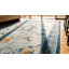 Light Blue Antique Room Size Chinese Bird Design Peking Rug