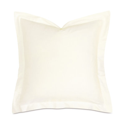 Fresco White/Ivory Sateen Piece Sham