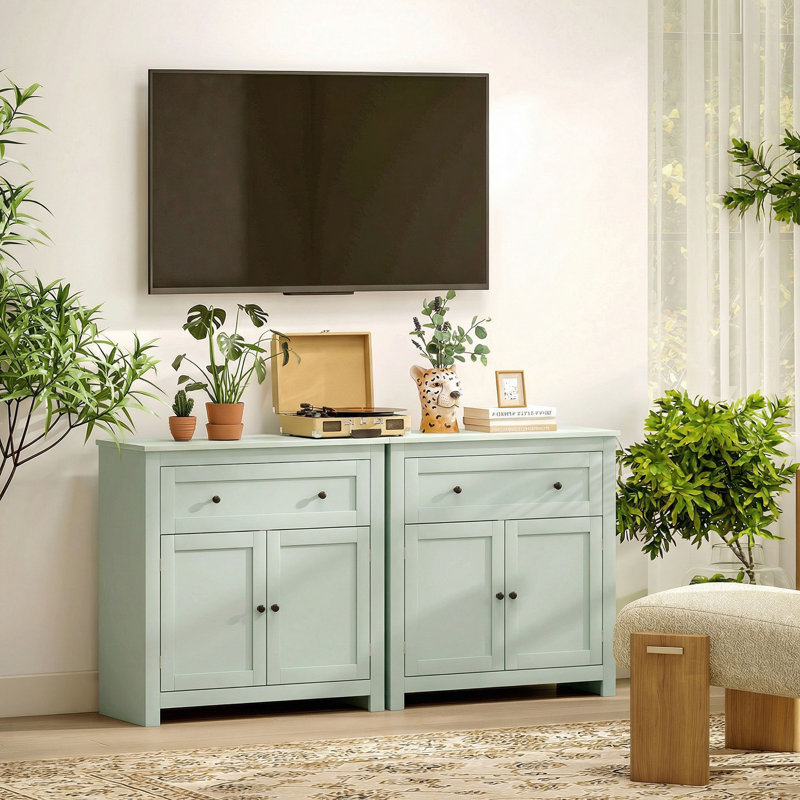 Unfinished Sideboard with Fireplace Included