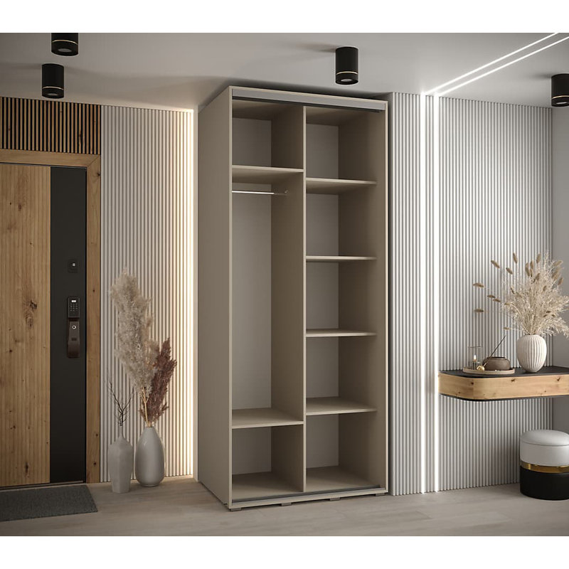 Elegant Dakota VII Sliding Door Wardrobe - Space-Saving Storage with Mirrored Door