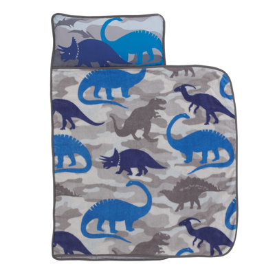 NoJo Everything Kids Dino Cygnus Toddler Nap Mat with Pillow and Blanket