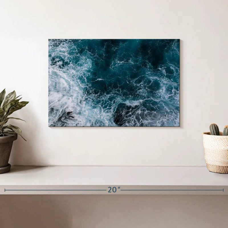 Gillard Blue Ocean Waves, 8" H x 12" W