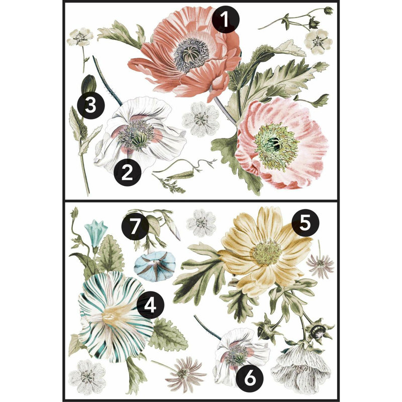 Plants & Flowers Non-Wall Damaging Wall Decal